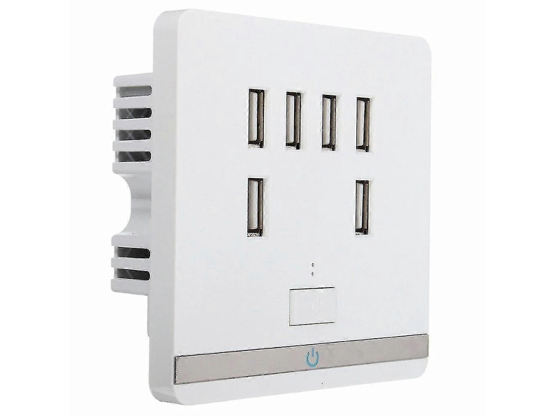 Adaptador de corriente USB de 6 puertos para teléfono móvil, adaptador de corriente Charr, panel de alimentación, Hengjian Home Ratio