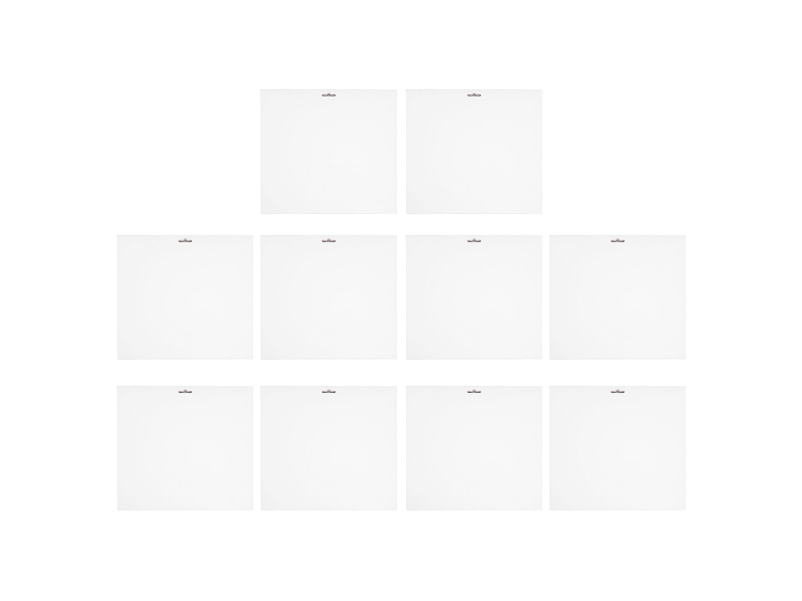 10 Capas De Papelão Branco Resistente À Poeira Para Discos Lp De 12 Polegadas Com Fechamento Reutilizável