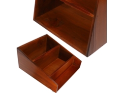 Estantería Multifuncional De Madera De 3 Niveles, Organizador De Escritorio Compacto