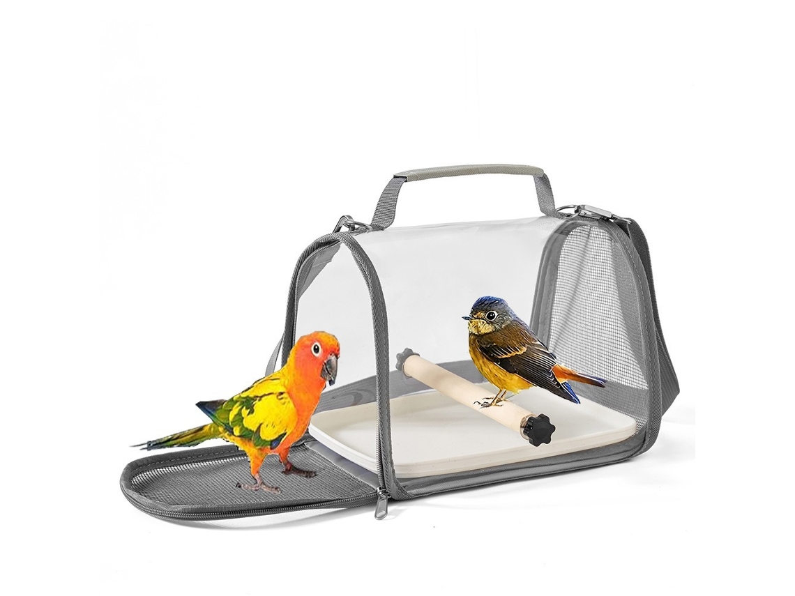 Transportín para loros Digitallab, totalmente ventilado, diseñado para viajes, 21x23x33 cm