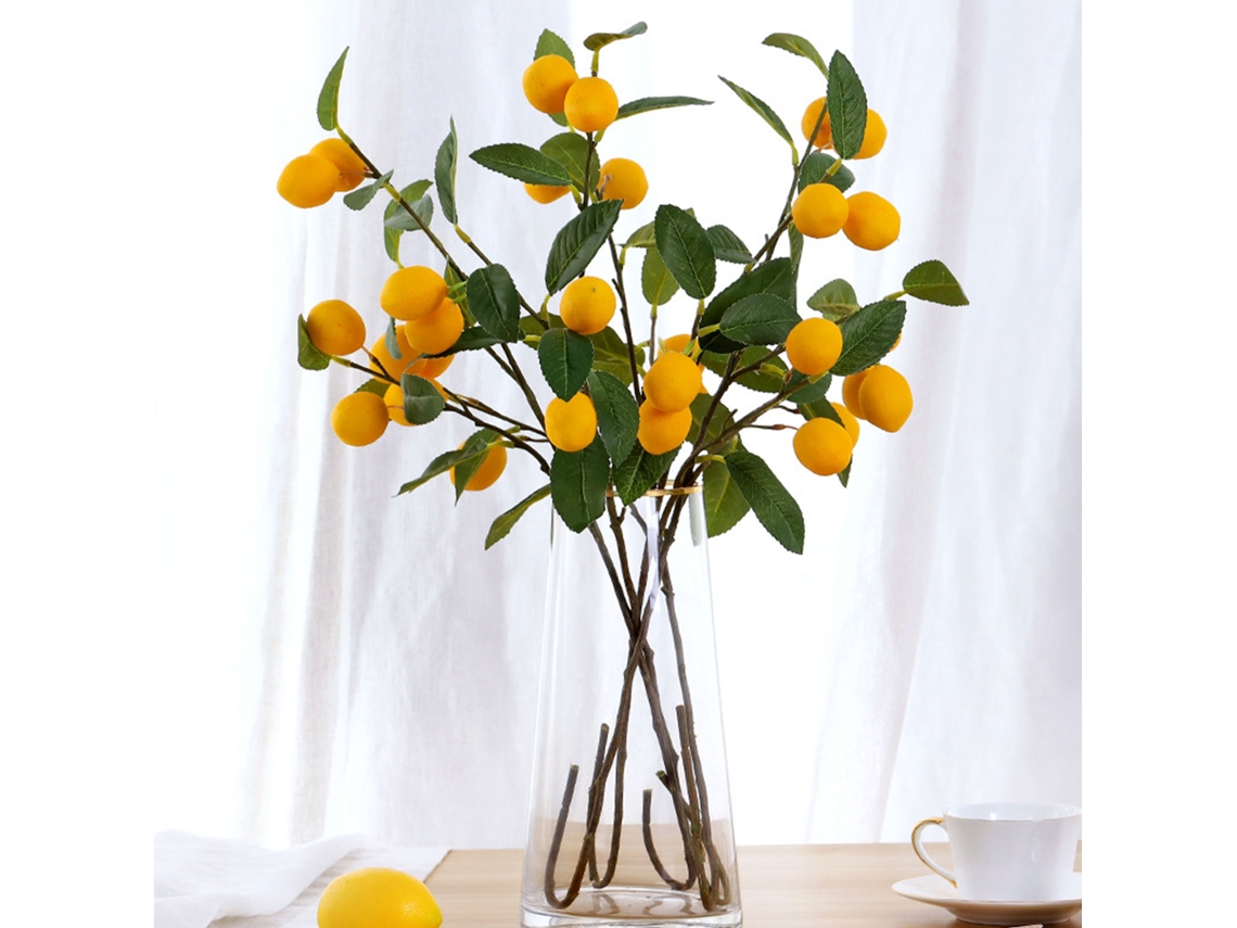 Flor de naranja amarilla Ande Online 87cm 1 tallo