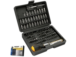Juego Puntas Con Destornillador 1/4 99 Pzs WOLFPACK LINEA PROFESIONAL LINEA PROFESIONAL Con Apadtador - Cromo Vanadio - Kit Llave Combinada - Kit Carraca