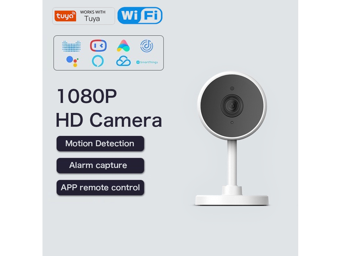Monitor Bebé Cámara Wifi 1080p 2mp Con Visión Nocturna, Detección De Movimiento Y Audio Bidireccional, App Tuya