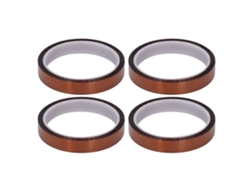 4 rollos de cinta adhesiva de poliimida antiestática y resistente a altas temperaturas, de 15 mm de ancho, para aislamiento.