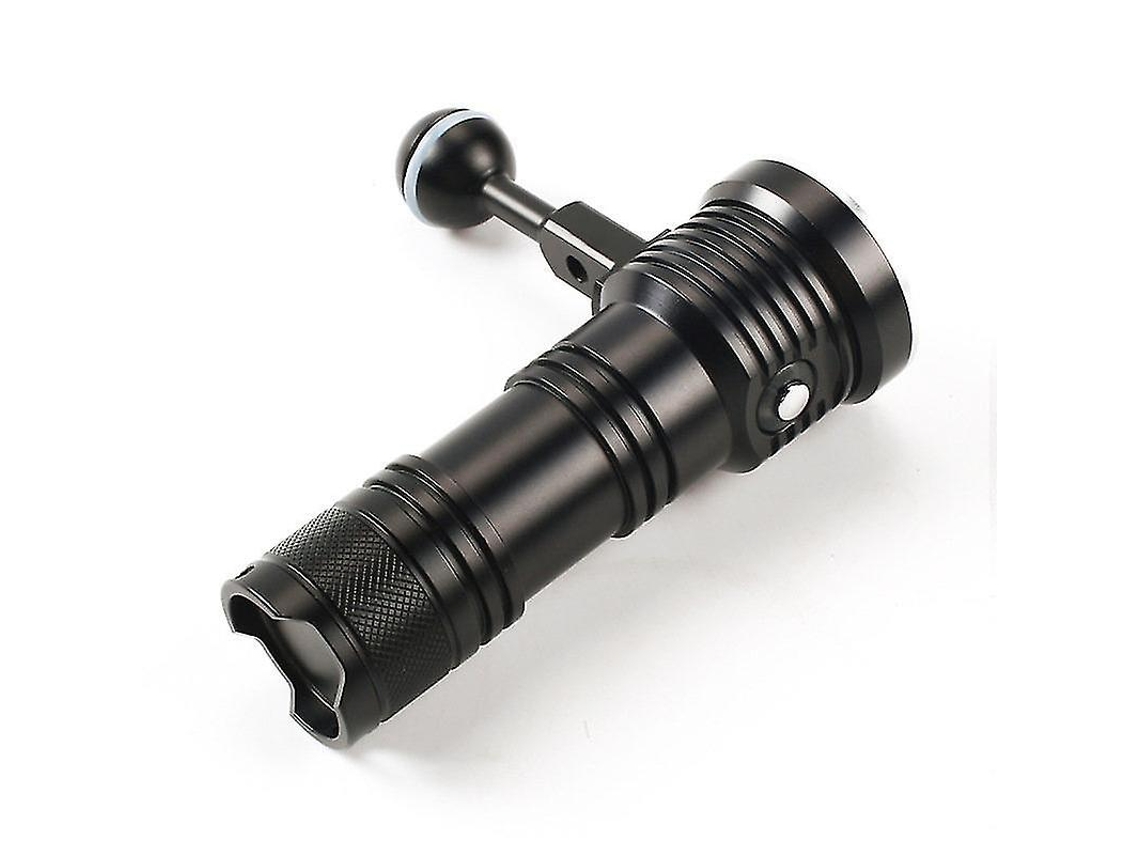 Linterna de buceo con luz de relleno y montura esférica multicolor para fotografía, pesca y buceo, color negro Yizhood