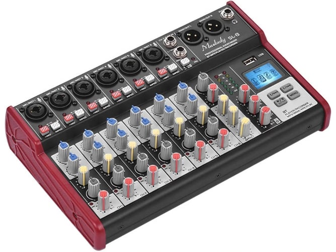 Mesa de Mezclar GOEIK 18-MS-SL8 ((Canales: 8 - USB - Buetooth))