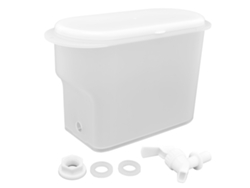 TRUYUETY Garrafão De Água 3,5l Branco Para Casa Durável De Grande Capacidade Reutilizável Com Torneira
