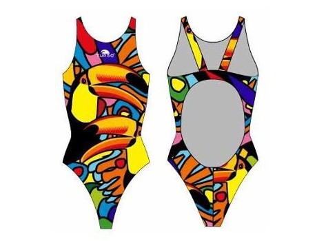 Traje de baño para Mujer TURBO Tucan Pro Resist Multicolor para Natacion (XXXXL)