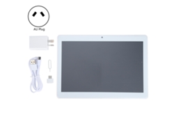 Tableta IPS plateada de 10 pulgadas y ocho núcleos con pantalla HD para películas y lectura con luz dorada