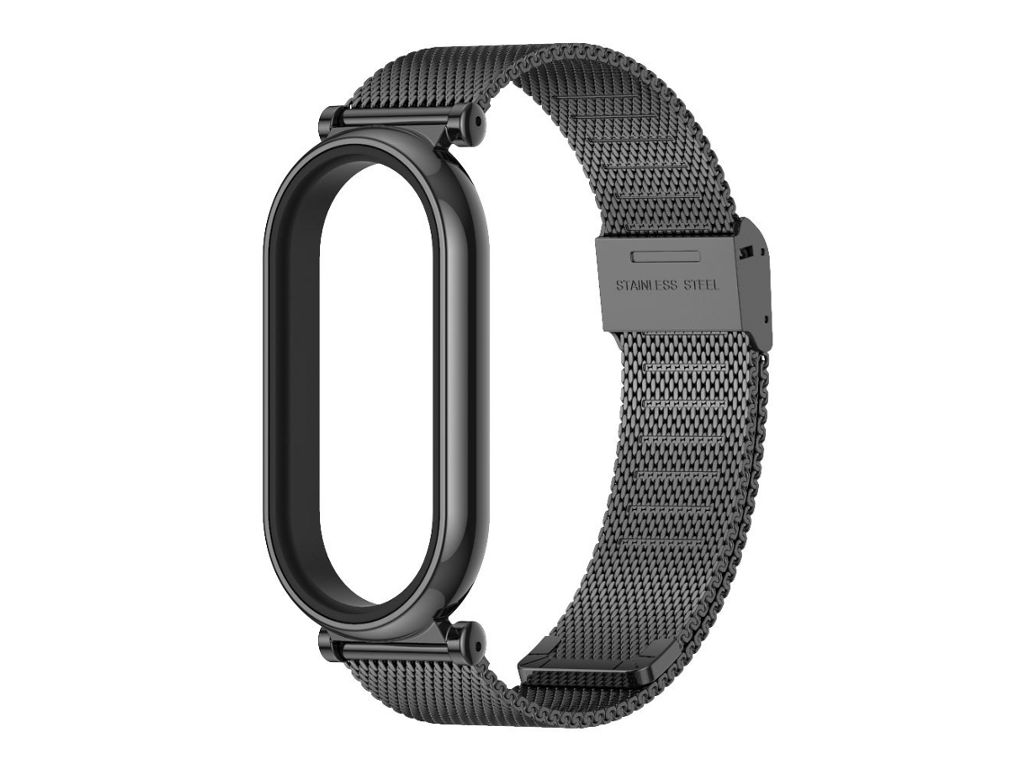 Correa Smartwatch para Xiaomi Mi Band 6/5/4/3 Milan Buckle Plus Acero Inoxidable Gt4-Negro YUYSAN