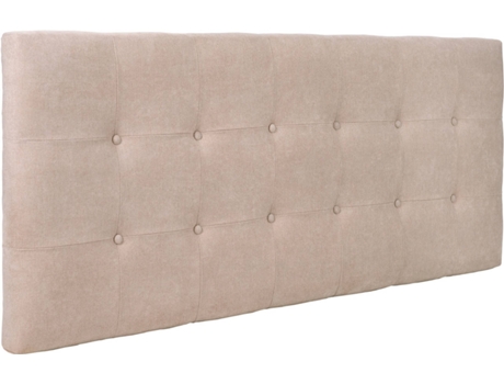 Cabecero DHOME Acolchado (Beige - Tela y Polipiel - 105 x 8 x 60 cm)