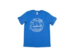 Poolside Retro Badge T-shirt Rockinstone Unisex Adults Best Sellers Size:m