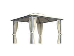 Cenador VIDAXL Crema Tela (3x3m)