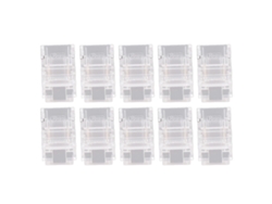 2026 10 conectores para tiras LED COB de 2 pines y 8 mm, no requiere soldadura, conectores para tiras LED