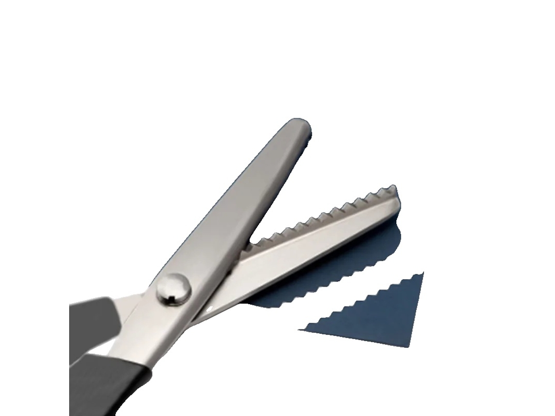 Tijeras de sastre, construcción de acero inoxidable, funcionamiento suave, triangulares de 5 mm