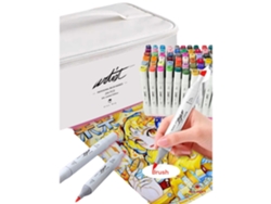 Marcador de artista de Alex Bog, 2 puntas, 204 colores, Roymart AB 1288