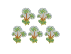 5pcs Globos De Palma De Aluminio Resistentes Livianos Decorativos Tema Verano Fiesta Decoración De Coco