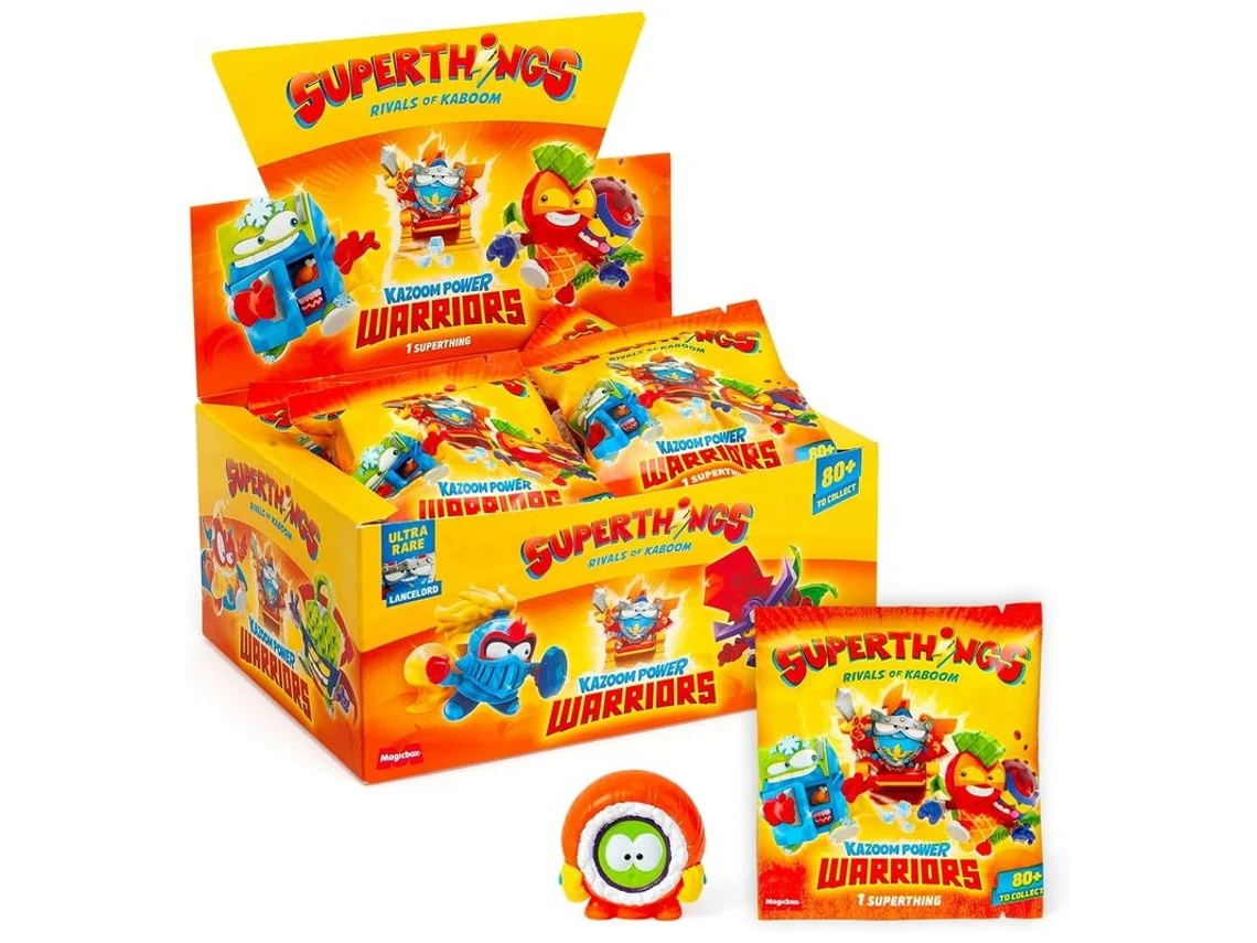 Superthings KAZOOM Power Warriors Caja completa con 25 sobres Serie 17 Caja Mágica (Cb/43479)