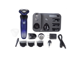 Kit Multifuncional De Barbear Elétrico: Cortador De Barba, Queimador De Cabelo Nasal E Sideburns Com Pentes Limitadores