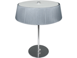 Lámpara de Mesa Astrid 3Xe27 Alt.47Xd.38Cm Gris/Cromada FERRIMEX