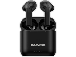 Auriculares Bluetooth Daewoo Dw2020 con estuche de carga y 5 h de autonomía, color negro
