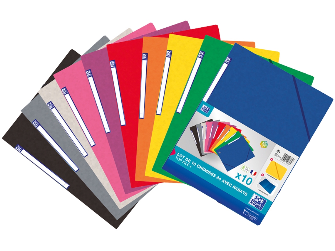 Carpeta de Esquina OXFORD Top File Estándar Paquete de 10