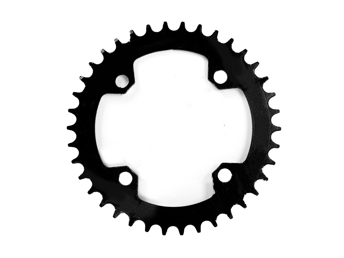 Jinwei-disco De Dientes De Biela 104bcd Bicicleta De Montaña Unica Velocidad 34t Redondo Aluminio Negro