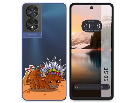Funda Diseño Bufalo para Tcl 50 Se TUMUNDOSMARTPHONE Multicolor