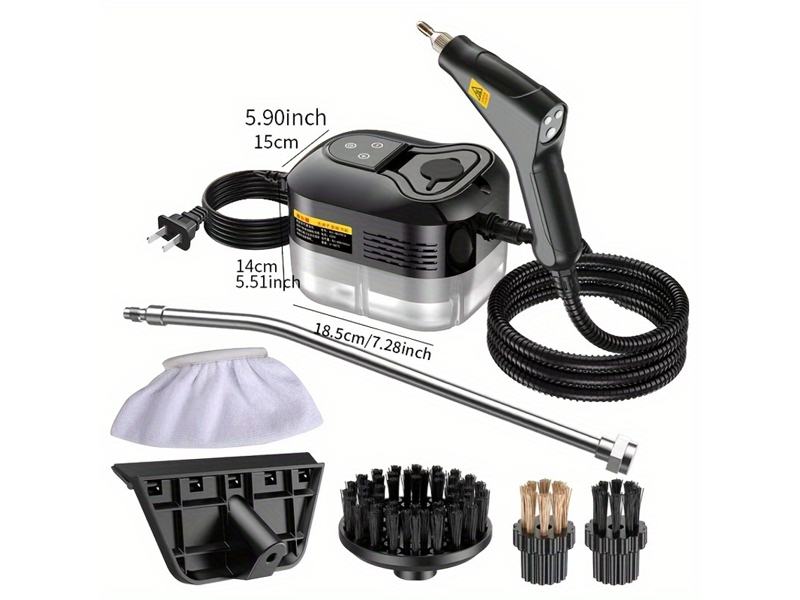 Limpiador a vapor de alta temperatura y alta presión adecuado para la limpieza de cocinas y automóviles Black Cuich