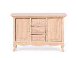 Armario De Madera En Miniatura Para Casa De Muñecas A Escala 1:12 Con Cajón - Accesorio Decorativo