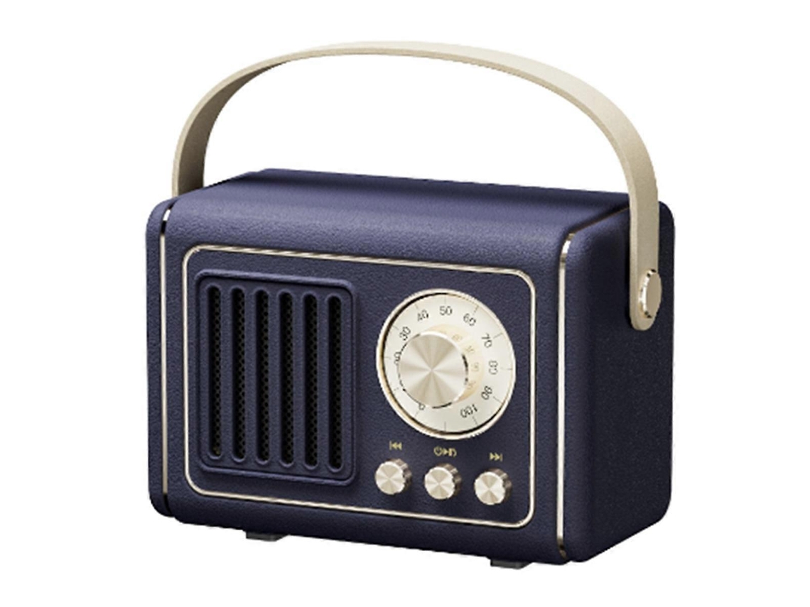 Mini altavoz Bluetooth portátil retro con conectividad inalámbrica Chennnls