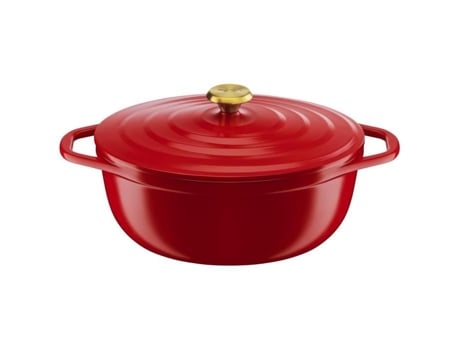 Tefal E2548904 Légere Oval Cocotte 30x23 cm, elenco de alumínio vermelho