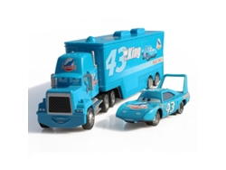 Disney pixar cars toy lightning mcqueen the king mack uncle truck 1:55 diecast metal car toys for children birthday gift