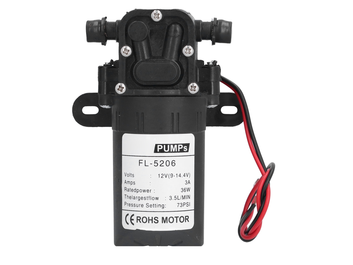 Bomba de diafragma de tubo recto DC12V 36W 73psi Agricola