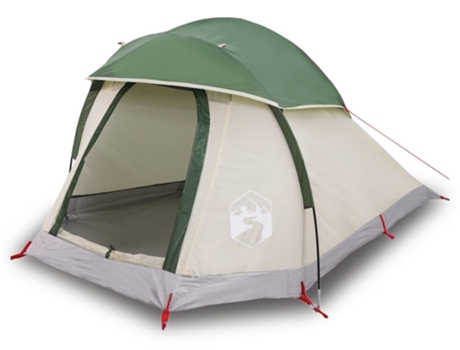 vidaXL Tienda de campaña iglú para 1 persona impermeable verde