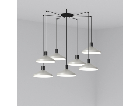 Lámpara Colgante Kombo Gris Ø400 7L 68595-7L FARO