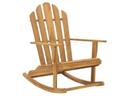vidaXL Mecedora Adirondack de madera de teca maciza