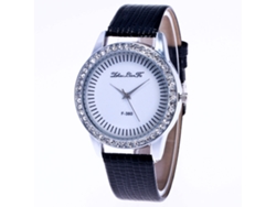 Reloj De Pulsera De Cuarzo Con Correa De Piel Sintética, Moderno, De Estilo Sencillo Y Esfera Redonda.