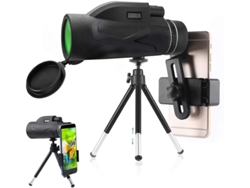 Telescopio monocular de prisma de alto rendimiento 80X100 Alcance antivaho de doble enfoque portátil HD con teléfono inteligente y soporte BISBISOUS