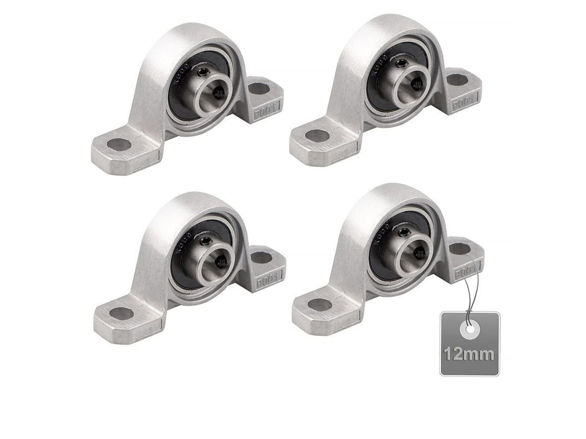 4 Cojinetes De Bloque De Almohada Con Boquilla De 12 Mm En Aleación De Zinc Para Impresoras 5d