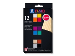 FIMO 8043 C Pasta de modelar 300 g Negro, Azul, Champán, Verde, Gris, Magenta, Naranja, Rojo, Terracota, Violeta, Blanco, Amarillo 12 pieza(
