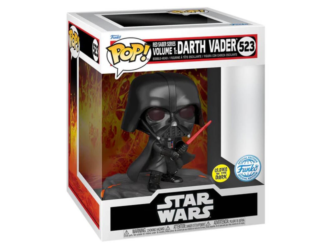 Funko Darth Vader Red Sabre Series Glow In The Dark ¡Pop de lujo exclusivo de EE. UU.! GUERRA DE LAS ESTRELLAS