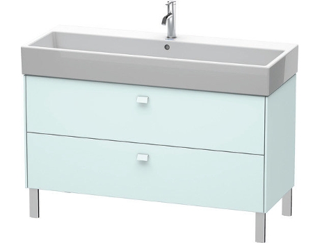 Mueble de aseo DURAVIT Brioso de 118,4 x 45,9 cm 2 extraíbles con sifón y delantal para lavabo Vero Air 235012