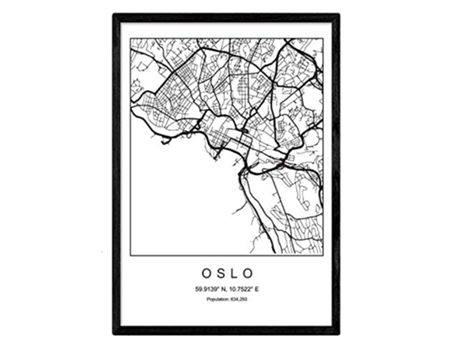 Lámina NACNIC Mapa Oslo (A3)