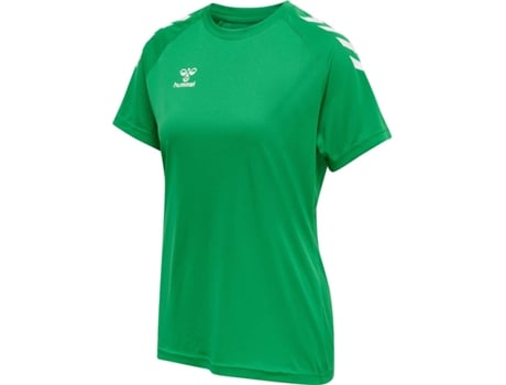 Camiseta para Mujer HUMMEL Core Poly Rosa para Multideportes (S)
