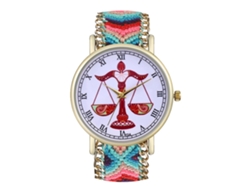 Reloj De Pulsera De Cuarzo A La Moda Con Correa De Lana, Estilo Sencillo, Esfera Redonda, Unisex.