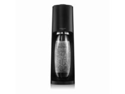 Pack Máquina De Agua Terra Gas 1 Botella 1L Compatible Con Lavavajillas 1 Recambio Gas Clip-On Negro 60L SODASTREAM