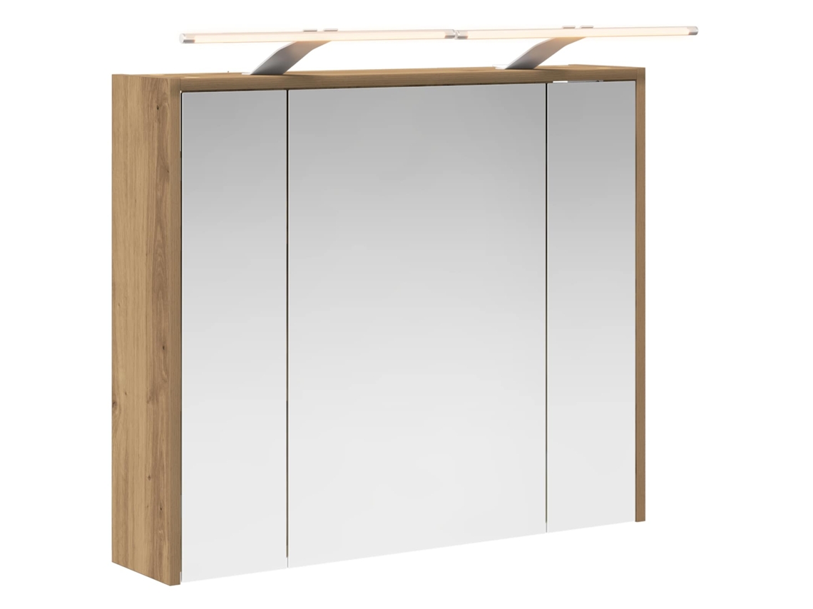 Maison Exclusive - Armario Con Espejo De Baño Roble Artesanal 73,5 X 16 X 62,5 Cm