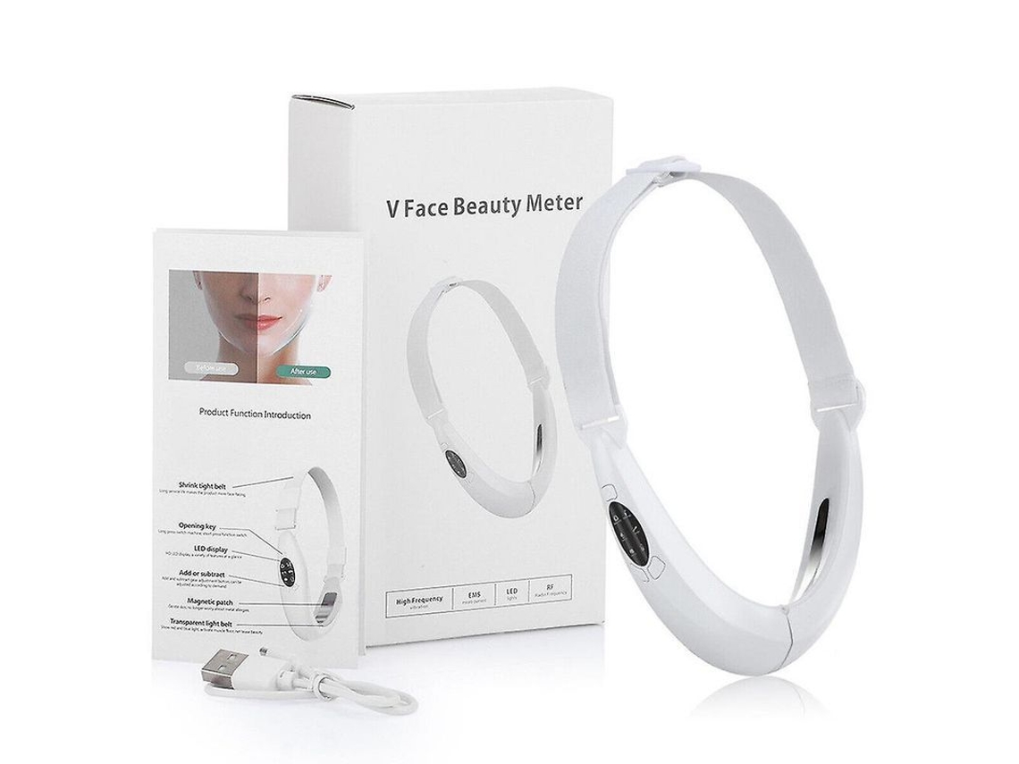 Dan26-masajeador Eléctrico Para Formar Rostro V Levantar Reducir Papada Mejorar Elasticidad Piel Blanco
