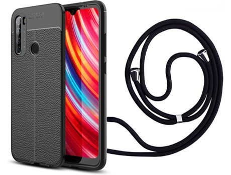 Funda Redmi Note 8T Rugged Leather con Collar Negro